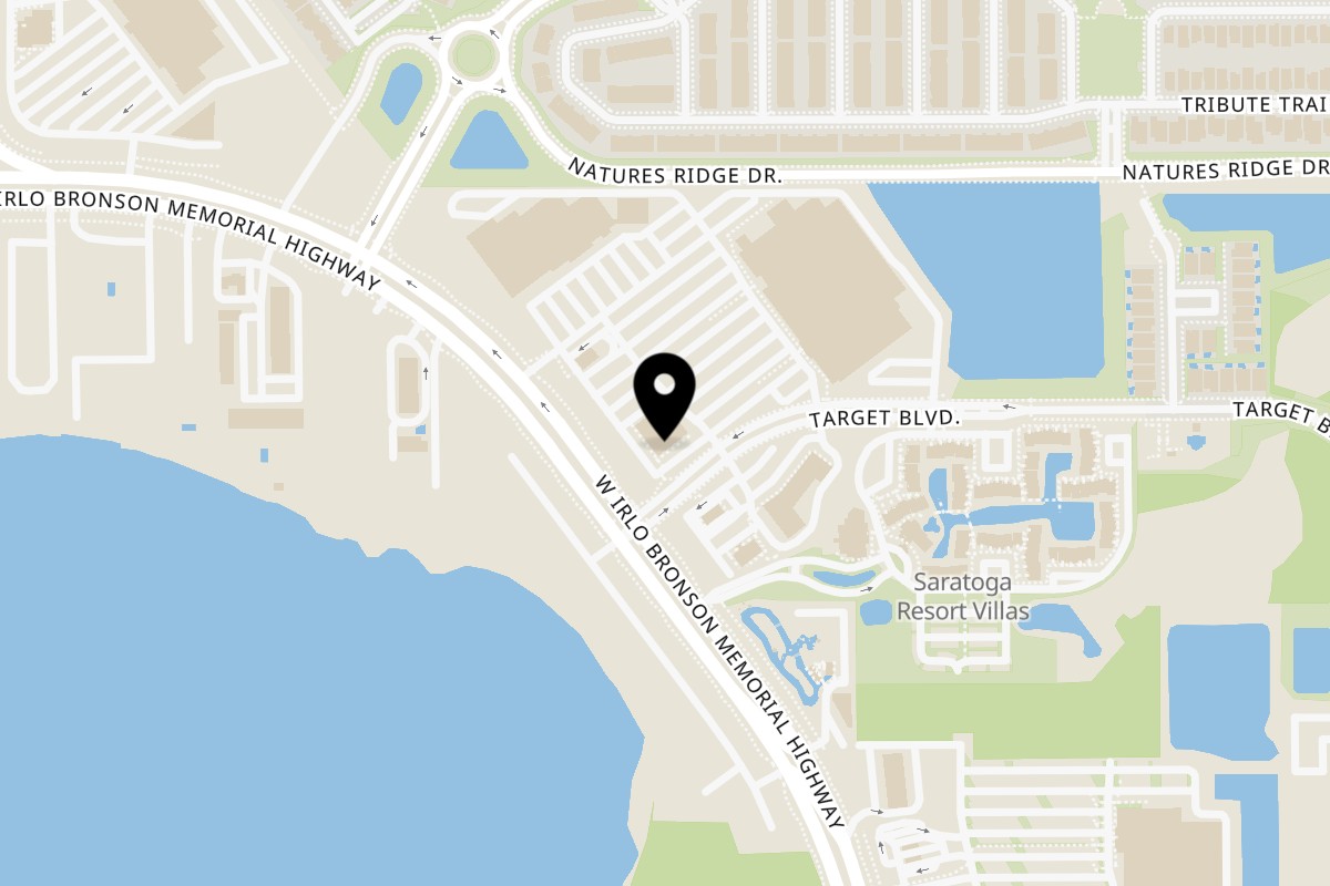 Map showing the location of The Dough Show Kissimmee on 4797 W Irlo Bronson Memorial Hwy, in Kissimmee