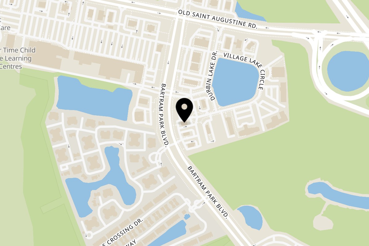 Map showing the location of The Dough Show Jacksonville on 12681 Bartram Park Blvd in Jacksonville
